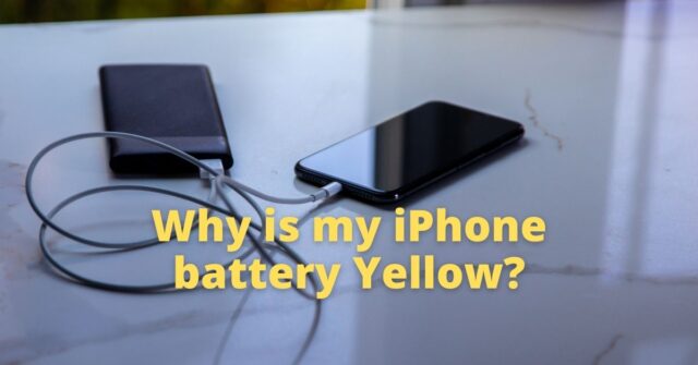 Why is your iPhone Battery Yellow? (FIXED)