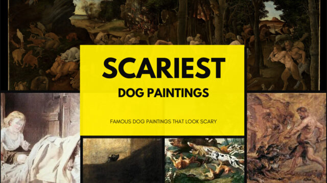 Most famous dog paintings that look scary